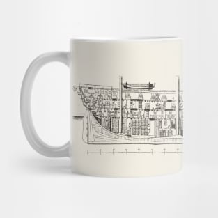 Vintage ship diagram Mug